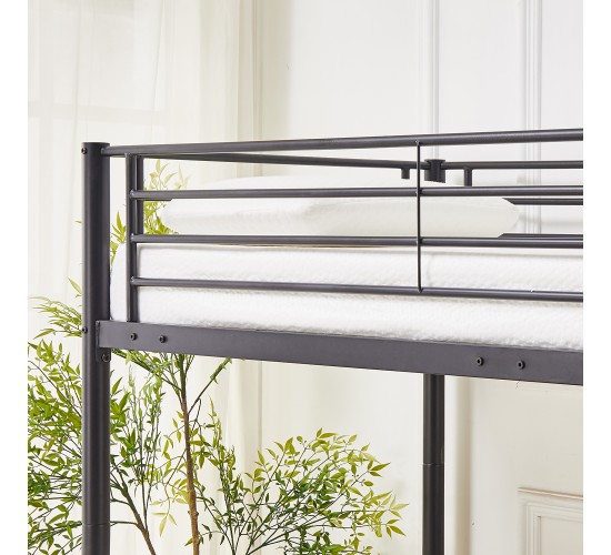 Κουκέτα ArteLibre ELKHORN Μαύρο Για Στρώμα 90x190cm