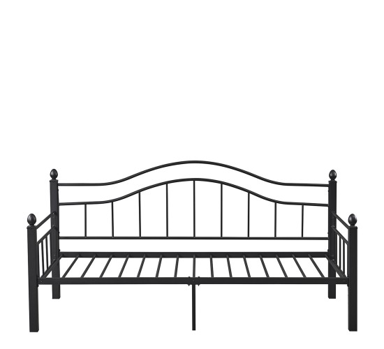 Καναπές Κρεβάτι ArteLibre PECOS Μαύρο Μέταλλο Για Στρώμα 90x190cm