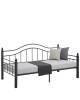 Καναπές Κρεβάτι ArteLibre PECOS Μαύρο Μέταλλο Για Στρώμα 90x190cm