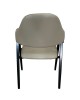 Καρέκλα Τραπεζαρίας ArteLibre SOLANA Cappuccino/Μαύρο PU/Μέταλλο 51x51x81cm