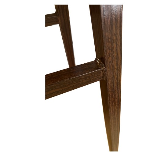 Καρέκλα Τραπεζαρίας ArteLibre SOLANA Μαύρο/Καρυδί PU/Μέταλλο 51x51x81cm