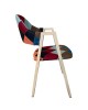 Καρέκλα Τραπεζαρίας ArteLibre SOLANA Patchwork Ύφασμα/Μέταλλο 51x51x81cm