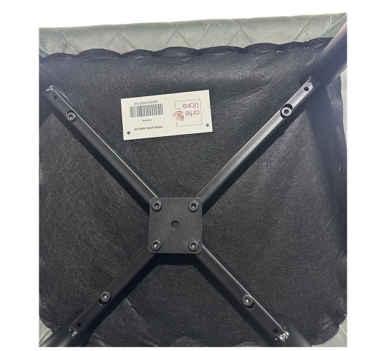 Καρέκλα Τραπεζαρίας ArteLibre ESPERANZA Γκρι/Μαύρο Βελούδο/Μέταλλο 56x60x81cm