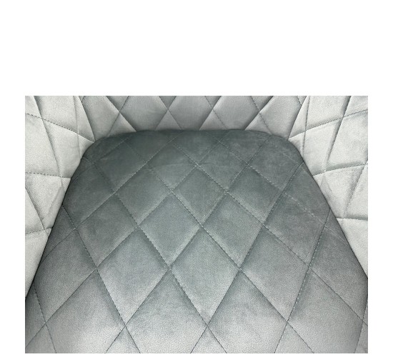 Καρέκλα Τραπεζαρίας ArteLibre ESPERANZA Γκρι/Μαύρο Βελούδο/Μέταλλο 56x60x81cm