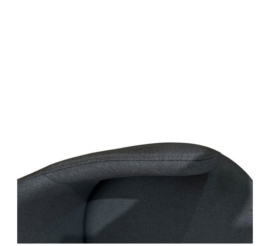 Καρέκλα Τραπεζαρίας ArteLibre LUZIA Γκρι/Φυσικό Ύφασμα/Μέταλλο 57x60x78cm