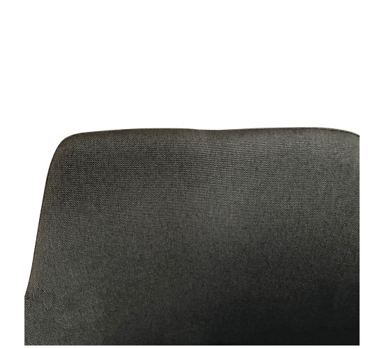 Καρέκλα Τραπεζαρίας ArteLibre LUZIA Γκρι/Φυσικό Ύφασμα/Μέταλλο 57x60x78cm