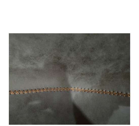 Καρέκλα Τραπεζαρίας ArteLibre SELVA Γκρι/Μαύρο PU/Μέταλλο 43x57x81cm