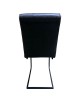 Καρέκλα Τραπεζαρίας ArteLibre ESTRELLA Γκρι/Μαύρο PU/Μέταλλο 43x56x95cm