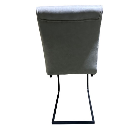 Καρέκλα Τραπεζαρίας ArteLibre ESTRELLA Μπεζ/Μαύρο PU/Μέταλλο 43x56x95cm