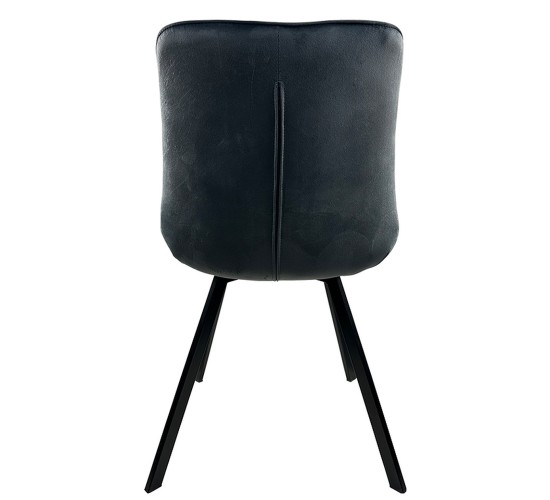 Καρέκλα Τραπεζαρίας ArteLibre BRISA Γκρι/Μαύρο Βελούδο/Μέταλλο 53x60x85cm