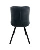 Καρέκλα Τραπεζαρίας ArteLibre BRISA Γκρι/Μαύρο Βελούδο/Μέταλλο 53x60x85cm