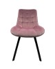 Καρέκλα Τραπεζαρίας ArteLibre BRISA Σάπιο Μήλο/Μαύρο Βελούδο/Μέταλλο 53x60x85cm