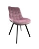 Καρέκλα Τραπεζαρίας ArteLibre BRISA Σάπιο Μήλο/Μαύρο Βελούδο/Μέταλλο 53x60x85cm