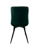 Καρέκλα Τραπεζαρίας ArteLibre BRISA Πράσινο/Μαύρο Βελούδο/Μέταλλο 53x60x85cm