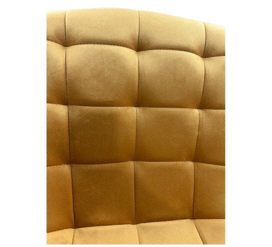 Καρέκλα Τραπεζαρίας ArteLibre BRISA Μπεζ/Μαύρο Βελούδο/Μέταλλο 53x60x85cm