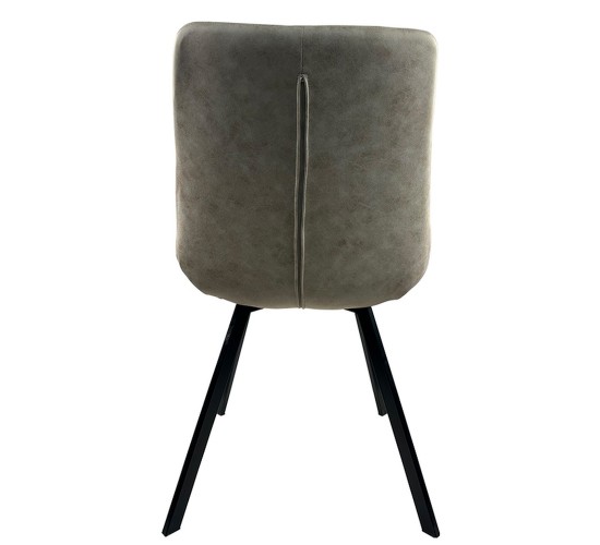 Καρέκλα Τραπεζαρίας ArteLibre MILONGA Μπεζ/Μαύρο PU/Μέταλλο 55x61x88cm