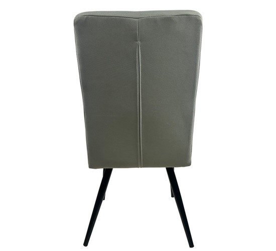 Καρέκλα Τραπεζαρίας ArteLibre FANDANGO Μπεζ/Μαύρο Ύφασμα/Μέταλλο 43x56x97cm