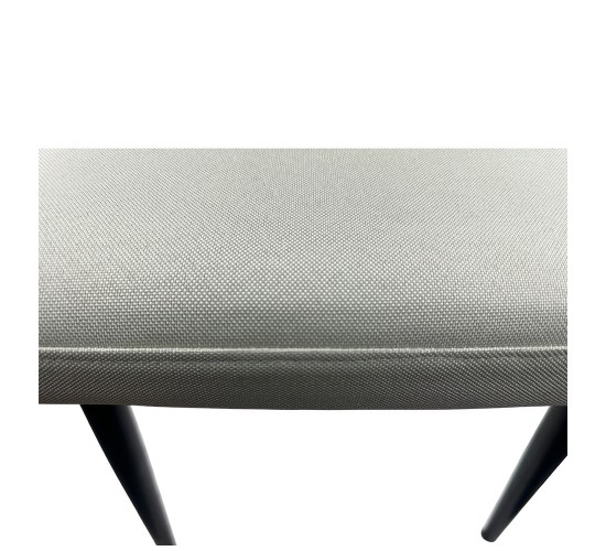 Καρέκλα Τραπεζαρίας ArteLibre FANDANGO Μπεζ/Μαύρο Ύφασμα/Μέταλλο 43x56x97cm