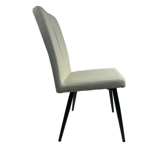 Καρέκλα Τραπεζαρίας ArteLibre FANDANGO Μπεζ/Μαύρο Ύφασμα/Μέταλλο 43x56x97cm