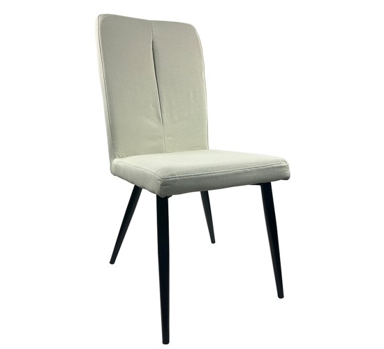 Καρέκλα Τραπεζαρίας ArteLibre FANDANGO Μπεζ/Μαύρο Ύφασμα/Μέταλλο 43x56x97cm