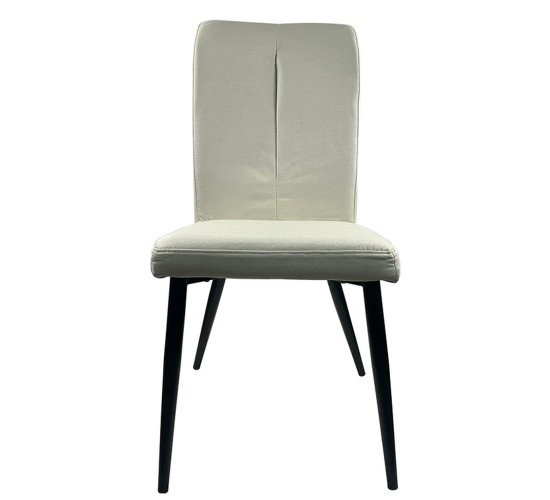 Καρέκλα Τραπεζαρίας ArteLibre FANDANGO Μπεζ/Μαύρο Ύφασμα/Μέταλλο 43x56x97cm