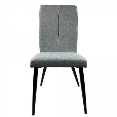 Καρέκλα Τραπεζαρίας ArteLibre FANDANGO Γκρι/Μαύρο Ύφασμα/Μέταλλο 43x56x97cm