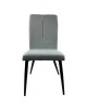 Καρέκλα Τραπεζαρίας ArteLibre FANDANGO Γκρι/Μαύρο Ύφασμα/Μέταλλο 43x56x97cm