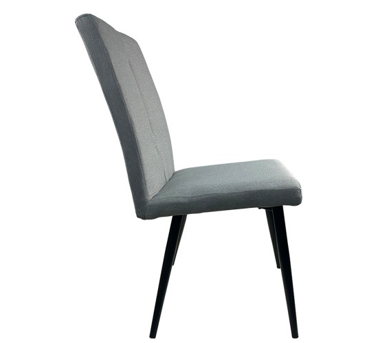 Καρέκλα Τραπεζαρίας ArteLibre FANDANGO Γκρι/Μαύρο Ύφασμα/Μέταλλο 43x56x97cm