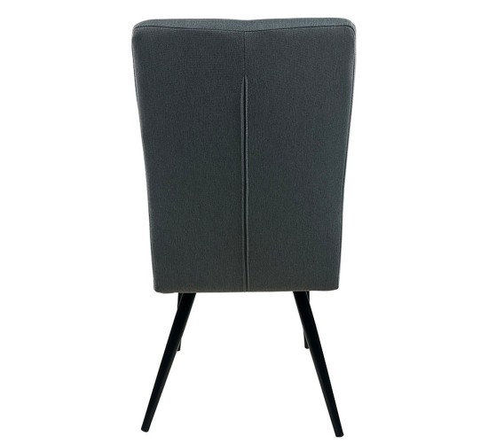 Καρέκλα Τραπεζαρίας ArteLibre FANDANGO Γκρι/Μαύρο Ύφασμα/Μέταλλο 43x56x97cm