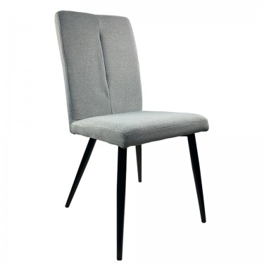 Καρέκλα Τραπεζαρίας ArteLibre FANDANGO Γκρι/Μαύρο Ύφασμα/Μέταλλο 43x56x97cm
