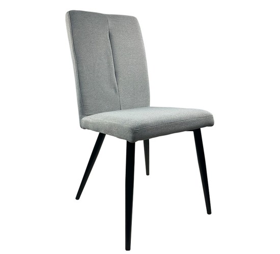 Καρέκλα Τραπεζαρίας ArteLibre FANDANGO Γκρι/Μαύρο Ύφασμα/Μέταλλο 43x56x97cm