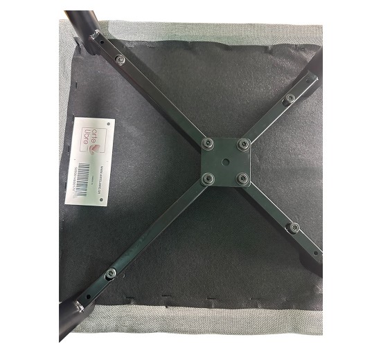 Καρέκλα Τραπεζαρίας ArteLibre FANDANGO Γκρι/Μαύρο Ύφασμα/Μέταλλο 43x56x97cm