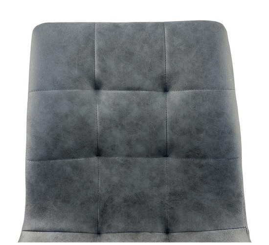 Καρέκλα Τραπεζαρίας ArteLibre YUCATAN Ανθρακί PU/Μέταλλο 44x55x86cm