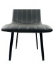 Καρέκλα Τραπεζαρίας ArteLibre YUCARIA Ανθρακί/Μαύρο PU/Μέταλλο 44x55x86cm