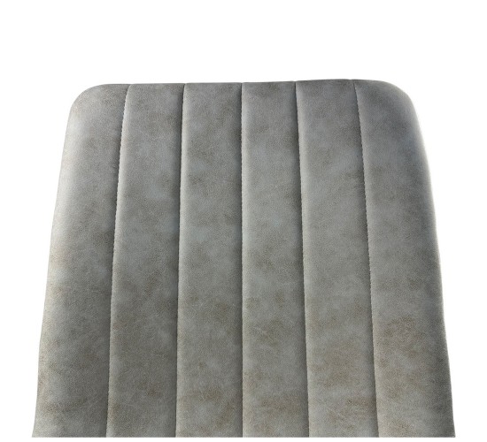 Καρέκλα Τραπεζαρίας ArteLibre YUCARIA Μπεζ/Μαύρο PU/Μέταλλο 44x55x86cm