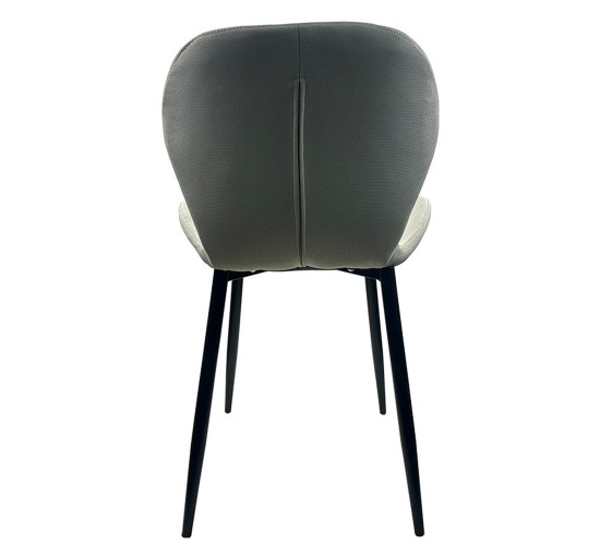 Καρέκλα Τραπεζαρίας ArteLibre RIOJA Sand/Μαύρο Ύφασμα/Μέταλλο 46x50x80cm