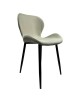 Καρέκλα Τραπεζαρίας ArteLibre RIOJA Sand/Μαύρο Ύφασμα/Μέταλλο 46x50x80cm