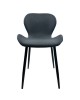 Καρέκλα Τραπεζαρίας ArteLibre RIOJA Γκρι/Μαύρο Ύφασμα/Μέταλλο 46x50x80cm