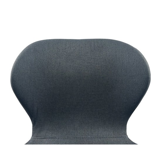 Καρέκλα Τραπεζαρίας ArteLibre RIOJA Γκρι/Μαύρο Ύφασμα/Μέταλλο 46x50x80cm