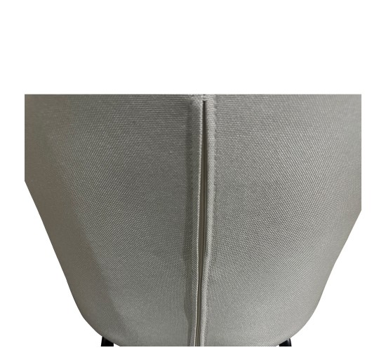 Καρέκλα Τραπεζαρίας ArteLibre JACARANDA Μπεζ/Μαύρο Ύφασμα/Μέταλλο 56x56x76cm