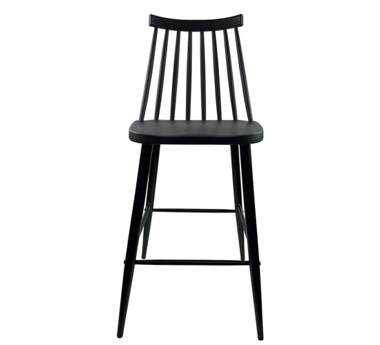 Σκαμπό Bar ArteLibre MARANTA Μαύρο PP/Μέταλλο 45x46x97cm