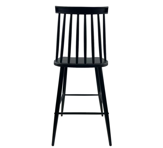 Σκαμπό Bar ArteLibre MARANTA Μαύρο PP/Μέταλλο 45x46x97cm