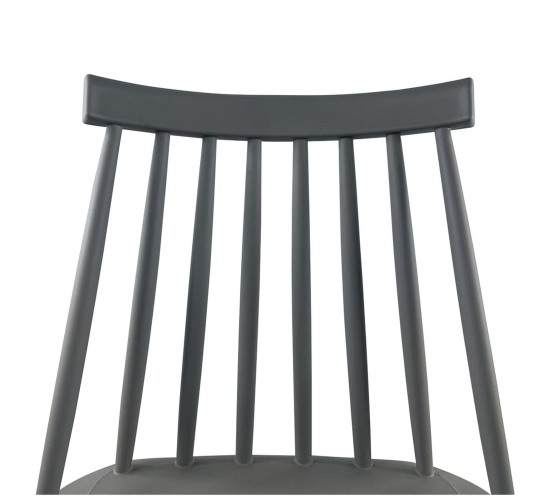 Σκαμπό Bar ArteLibre MARANTA Γκρι/Φυσικό PP/Μέταλλο 45x46x97cm