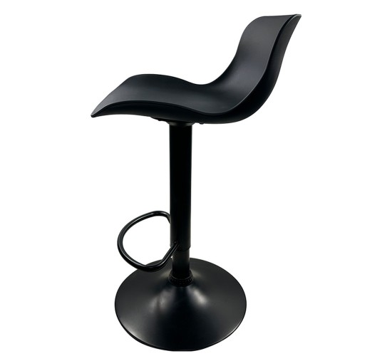 Σκαμπό Bar ArteLibre QUERIDA Μαύρο PP/Μέταλλο 44x45x58/81-79/102cm