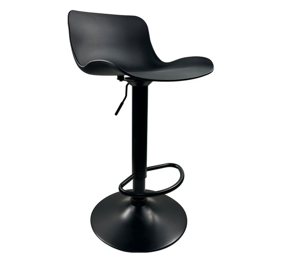 Σκαμπό Bar ArteLibre QUERIDA Μαύρο PP/Μέταλλο 44x45x58/81-79/102cm
