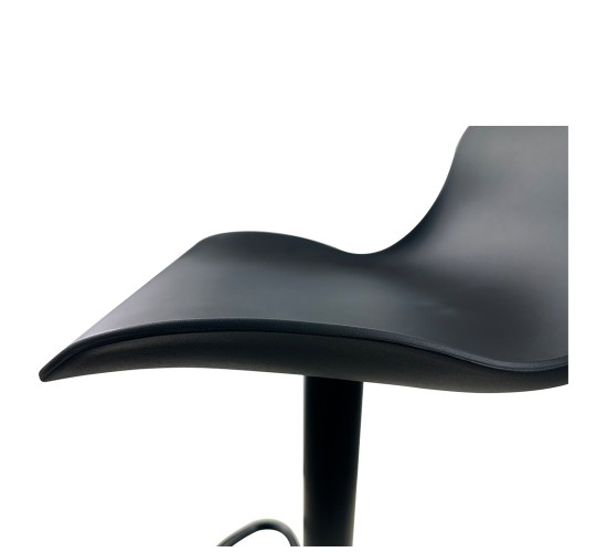 Σκαμπό Bar ArteLibre QUERIDA Μαύρο PP/Μέταλλο 44x45x58/81-79/102cm