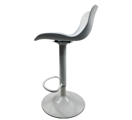 Σκαμπό Bar ArteLibre QUERIDA Λευκό PP/Μέταλλο 44x45x58/81-79/102cm