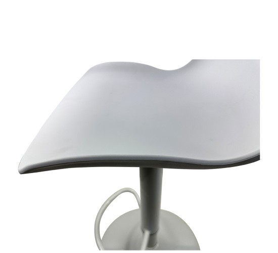 Σκαμπό Bar ArteLibre QUERIDA Λευκό PP/Μέταλλο 44x45x58/81-79/102cm