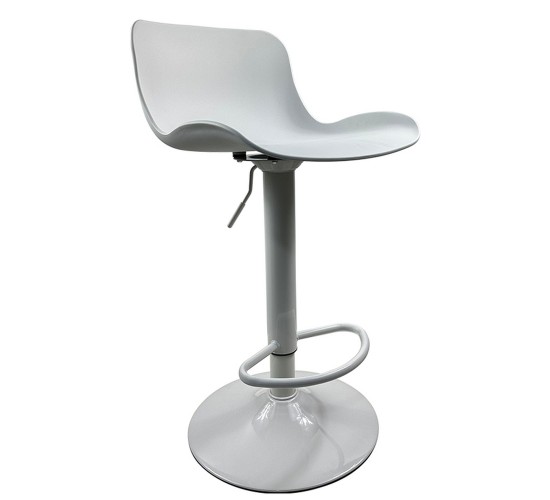 Σκαμπό Bar ArteLibre QUERIDA Λευκό PP/Μέταλλο 44x45x58/81-79/102cm