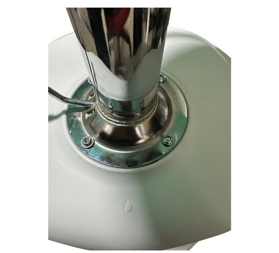 Σκαμπό Bar ArteLibre AMADA Λευκό/Χρώμιο PP/Μέταλλο 41x40x79-89cm